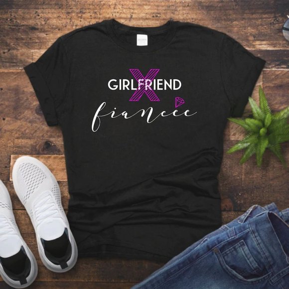 Fiancee shirt, Fiance, Engagement tee Tshirt - Picture 1 of 1